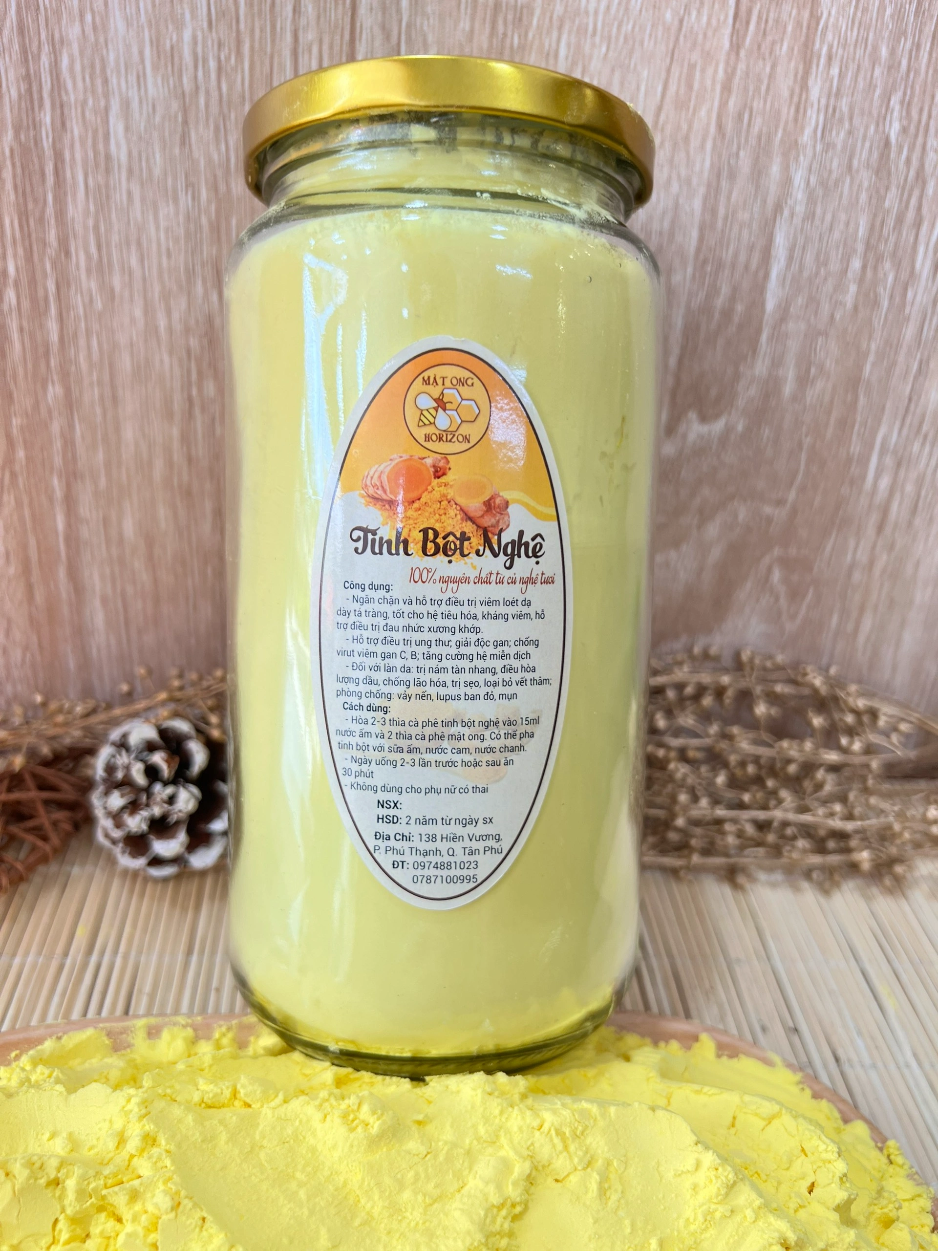Tinh bột nghệ vàng nguyên chất 100% 1 tinh bột nghệ